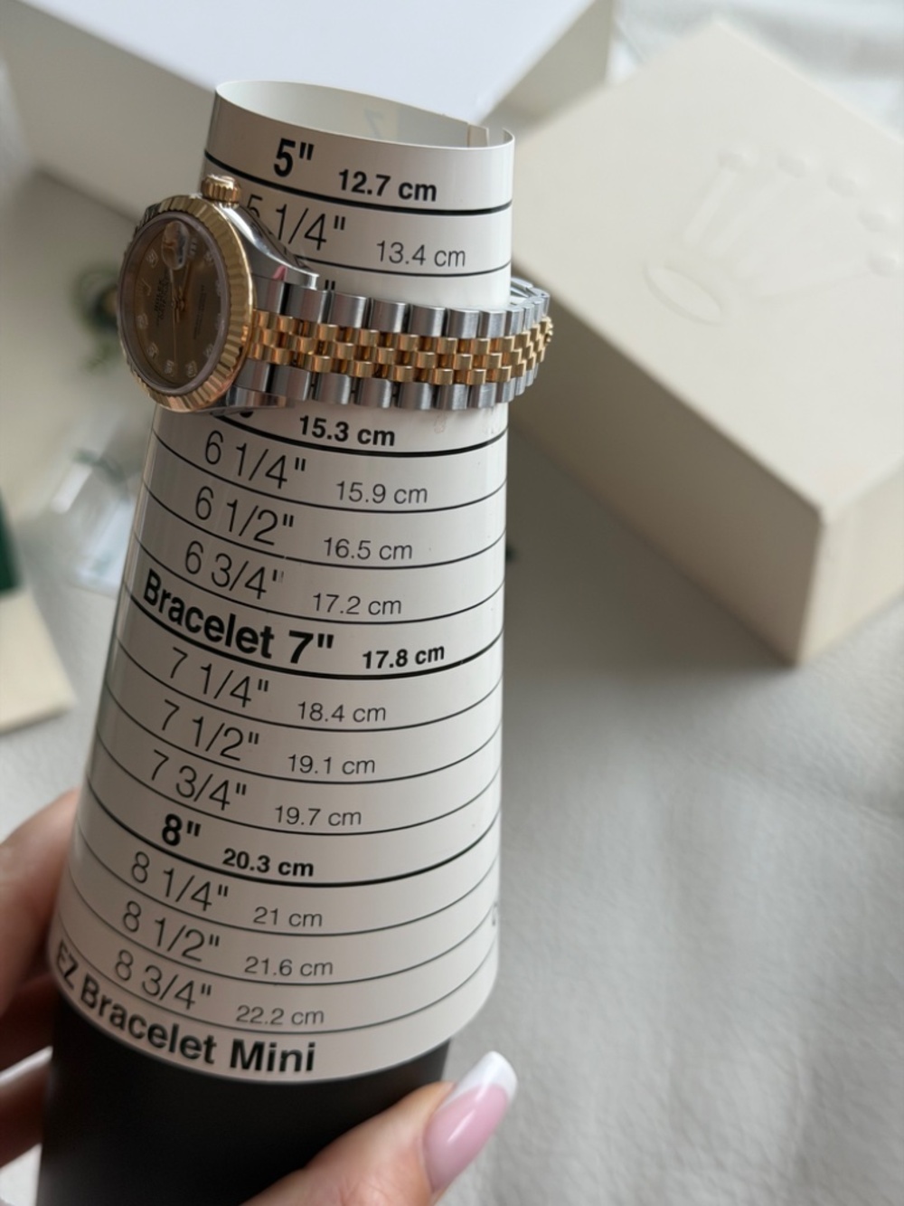 Rolex Lady-Datejust Two Tone Ref 279173 Champagne Diamond Dial 28 mm Box &Papers - Picture 11 of 17